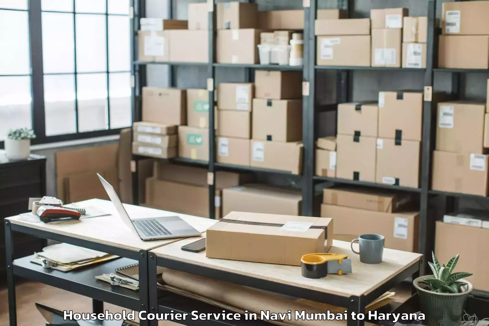 Easy Navi Mumbai to Mvn University Palwal Household Courier Booking